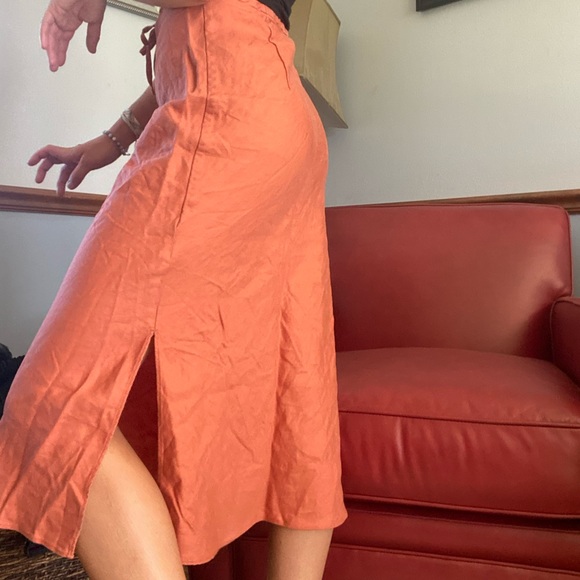 Orange Madewell Mid length skirt - Picture 2 of 5
